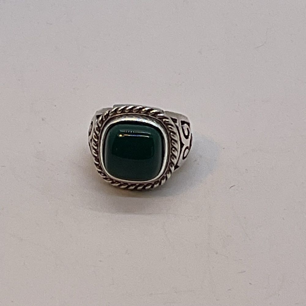 Brighton Silver Plated Ring with Green Changeable  Stone